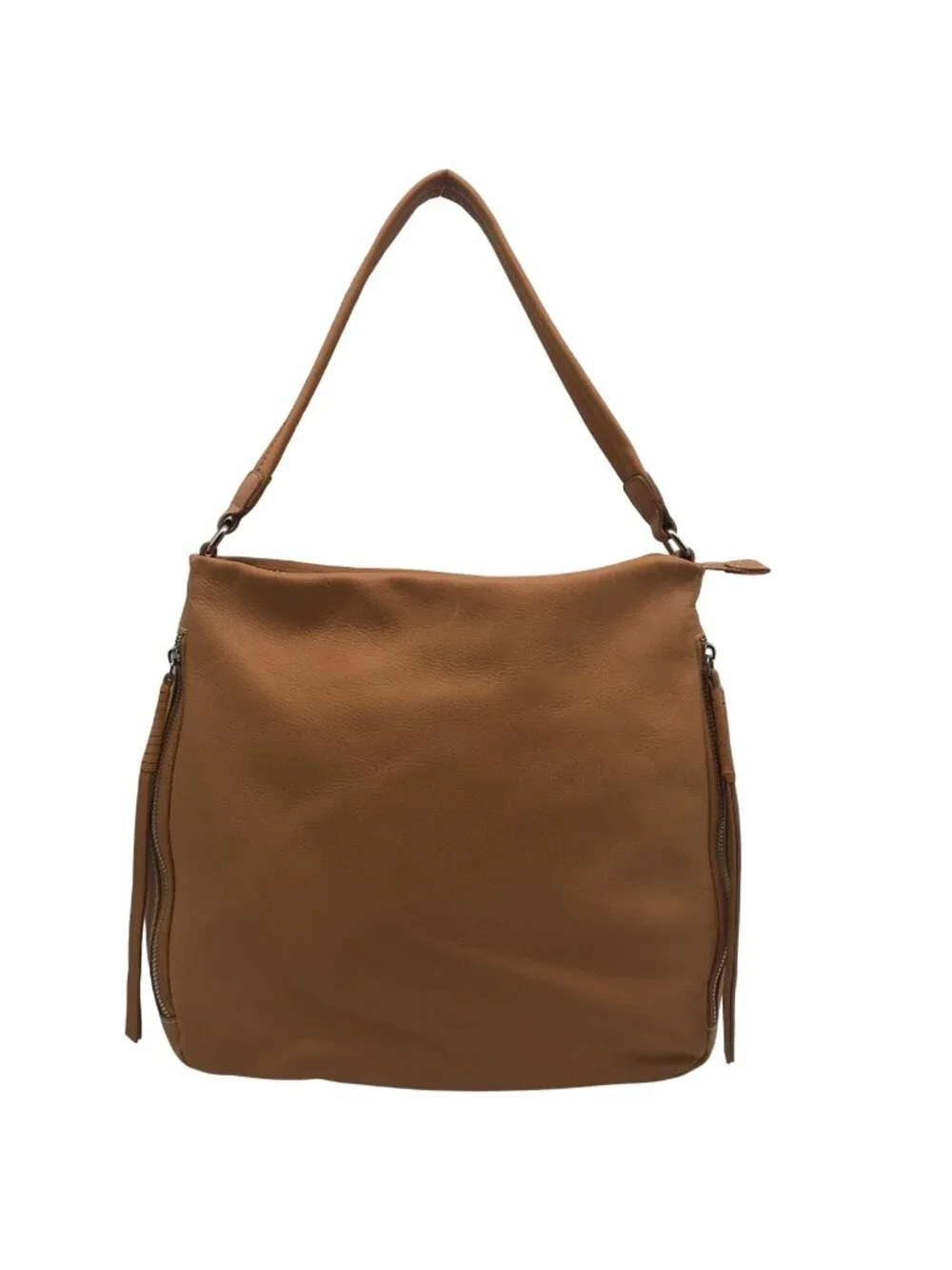 Unbranded Tan Leather Hobo Crossbody